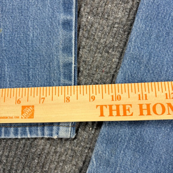 Vintage Wrangler Jeans Men's 35x36 Cowboy Cut Blue Denim Straight Leg 13MWZ - Picture 6 of 11